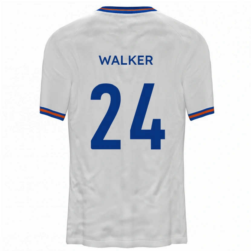 Danxen Homme Maillot Lewis Walker #24 Blanc Bleu Tenues Extérieur 2025/26 T-Shirt