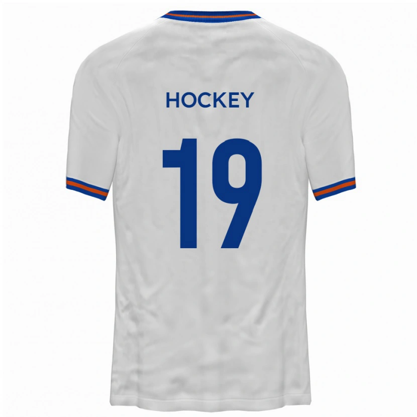 Danxen Homme Maillot Freddie Hockey #19 Blanc Bleu Tenues Extérieur 2025/26 T-Shirt