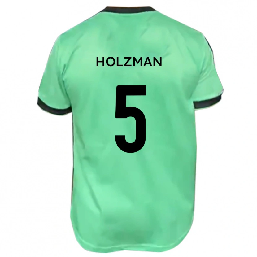 Danxen Homme Maillot Louie Holzman #5 Turquoise Noir Tenues Extérieur 2025/26 T-Shirt