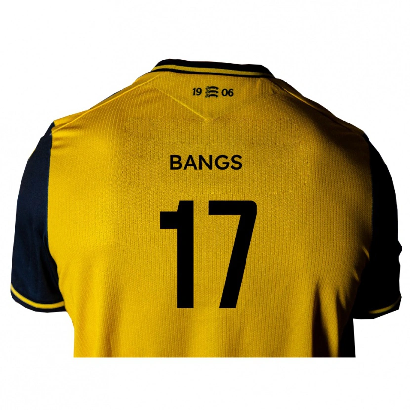 Danxen Homme Maillot Alfie Bangs #17 Jaune Noir Tenues Extérieur 2025/26 T-Shirt