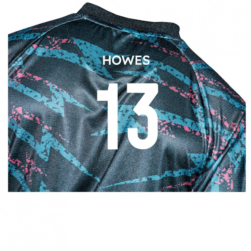 Danxen Homme Maillot Sam Howes #13 Noir Marine Tenues Extérieur 2025/26 T-Shirt