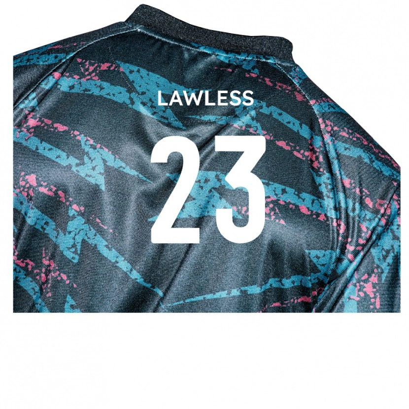 Danxen Homme Maillot Conor Lawless #23 Noir Marine Tenues Extérieur 2025/26 T-Shirt