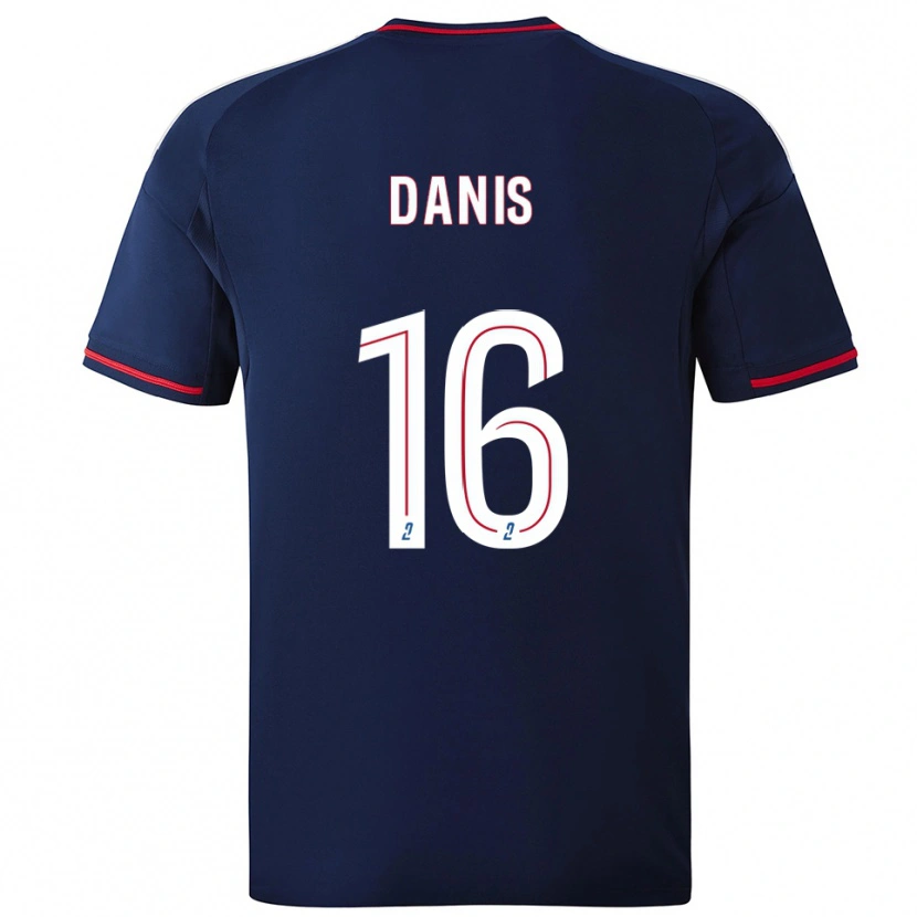 Danxen Homme Maillot Adrien Danis #16 Marine Rouge Tenues Extérieur 2025/26 T-Shirt