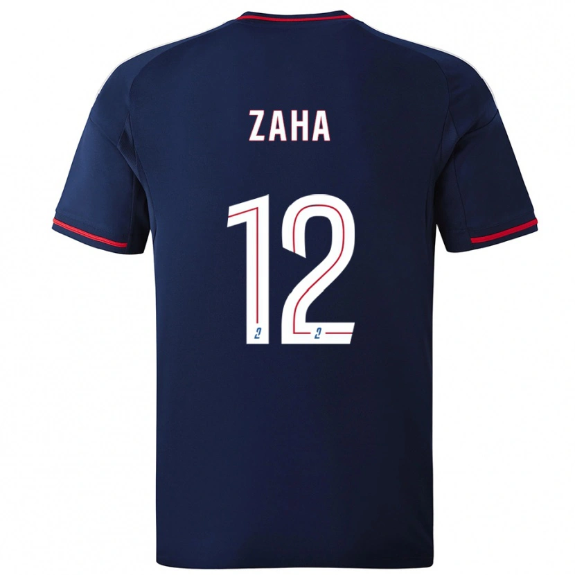 Danxen Homme Maillot Wilfried Zaha #12 Marine Rouge Tenues Extérieur 2025/26 T-Shirt