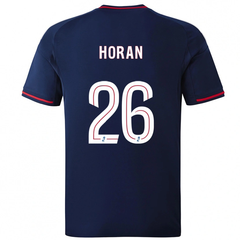Danxen Homme Maillot Lindsey Horan #26 Marine Rouge Tenues Extérieur 2025/26 T-Shirt