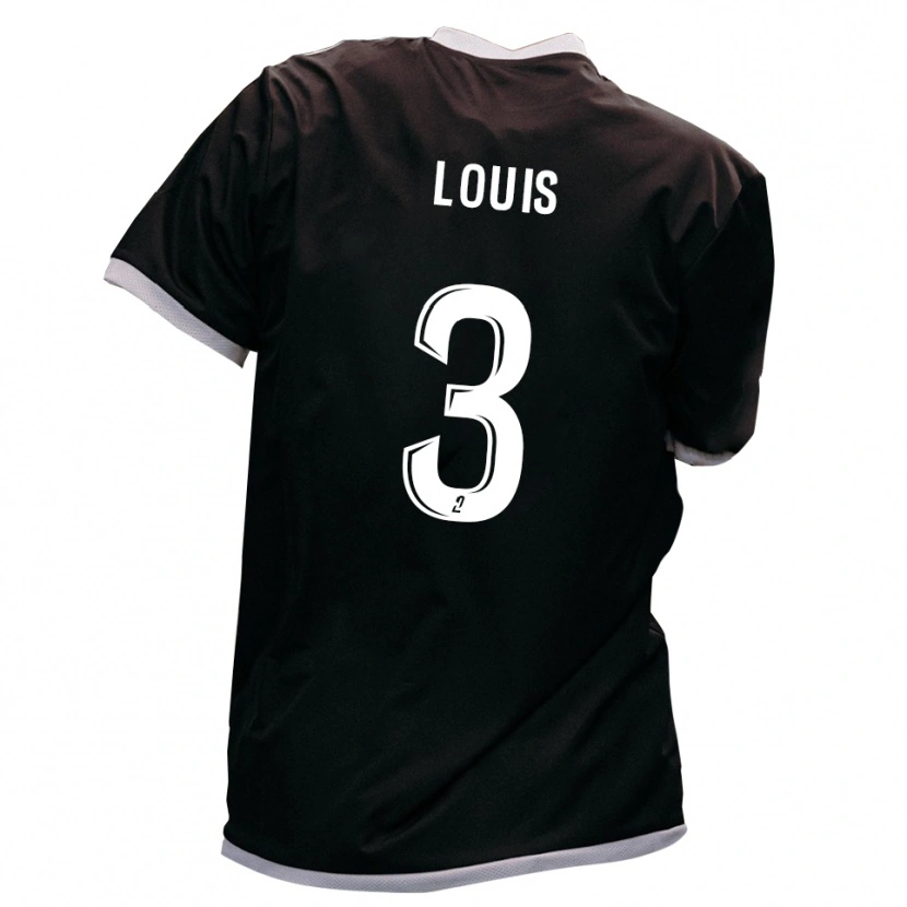 Danxen Homme Maillot Coleen Louis #3 Noir Or Tenues Extérieur 2025/26 T-Shirt