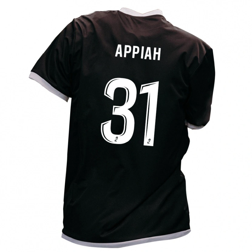 Danxen Homme Maillot Arvin Appiah #31 Noir Or Tenues Extérieur 2025/26 T-Shirt