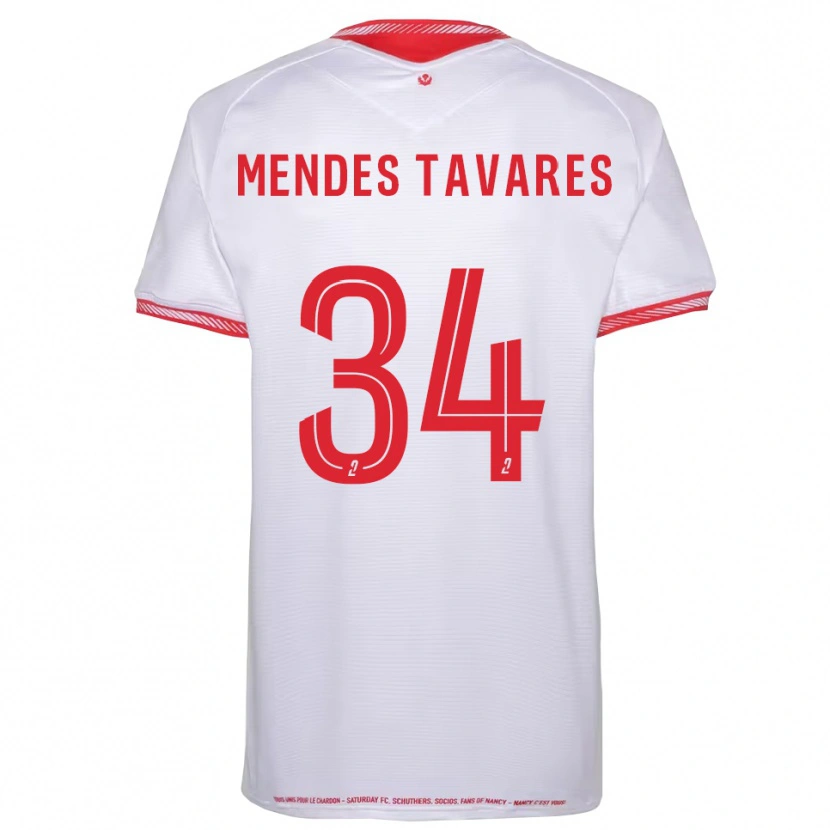Danxen Homme Maillot Carlos Mendes Tavares #34 Noir Rouge Tenues Extérieur 2025/26 T-Shirt