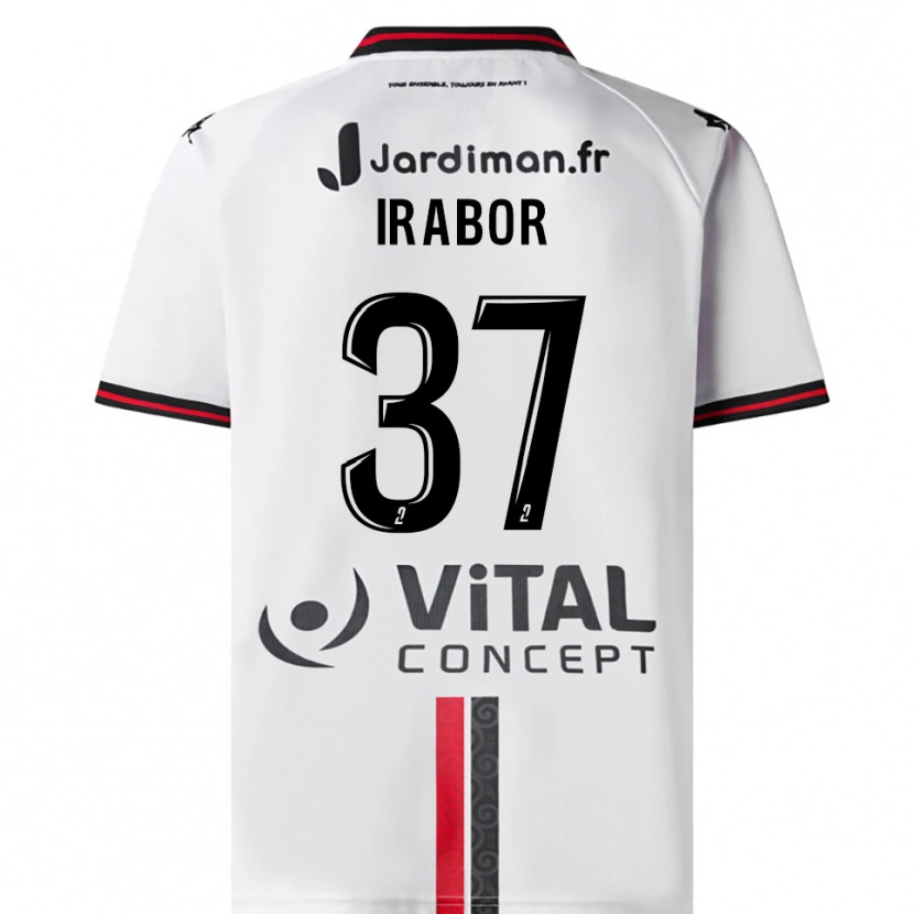 Danxen Homme Maillot Brown Irabor #37 Blanc Rouge Tenues Extérieur 2025/26 T-Shirt