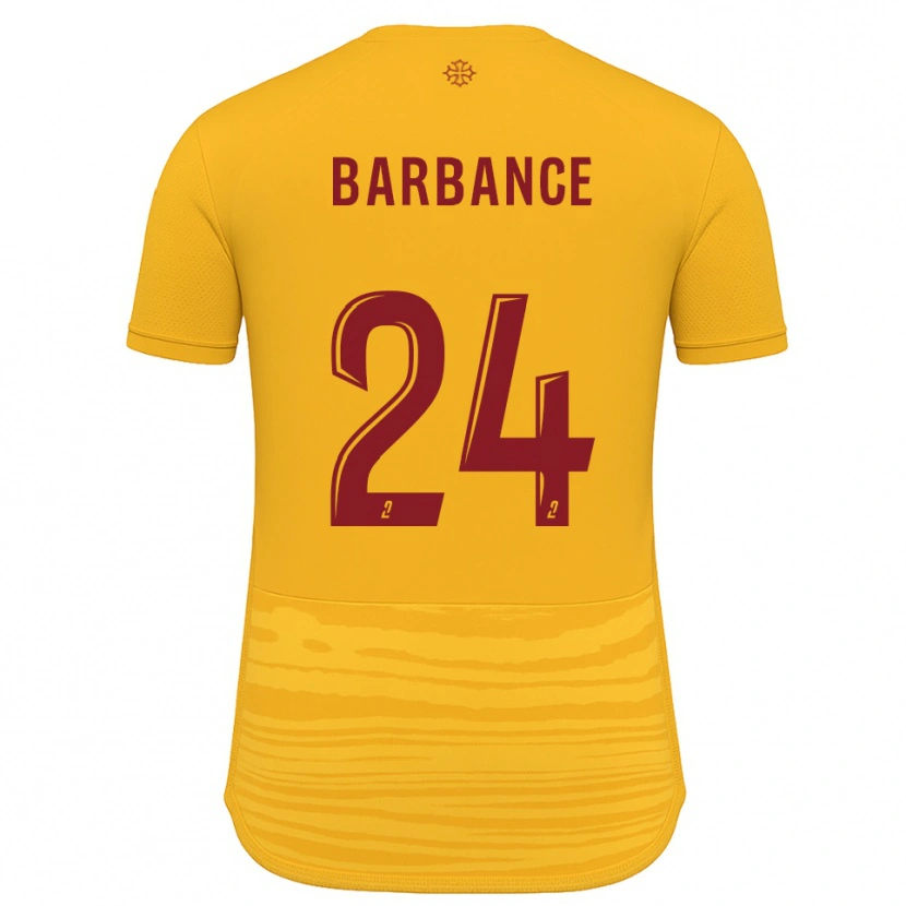 Danxen Homme Maillot Solène Barbance #24 Orange Bourgogne Tenues Extérieur 2025/26 T-Shirt