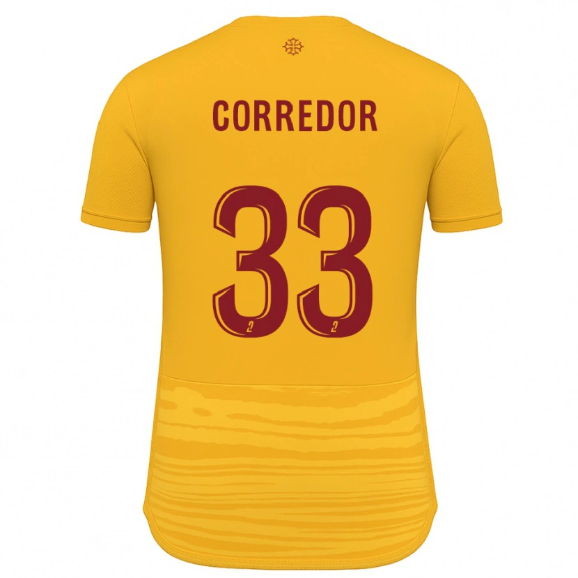 Danxen Homme Maillot Morgan Corredor #33 Orange Bourgogne Tenues Extérieur 2025/26 T-Shirt