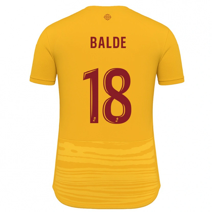 Danxen Homme Maillot Ibrahima Baldé #18 Orange Bourgogne Tenues Extérieur 2025/26 T-Shirt