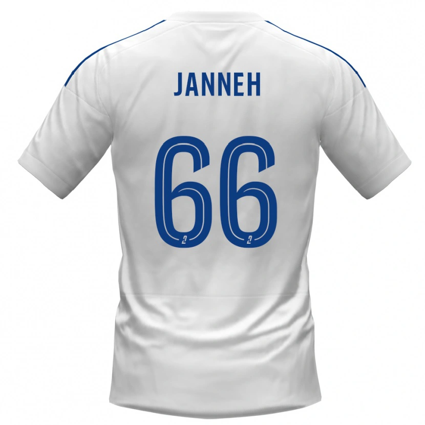 Danxen Homme Maillot Jocelyn Janneh #66 Blanc Bleu Tenues Extérieur 2025/26 T-Shirt