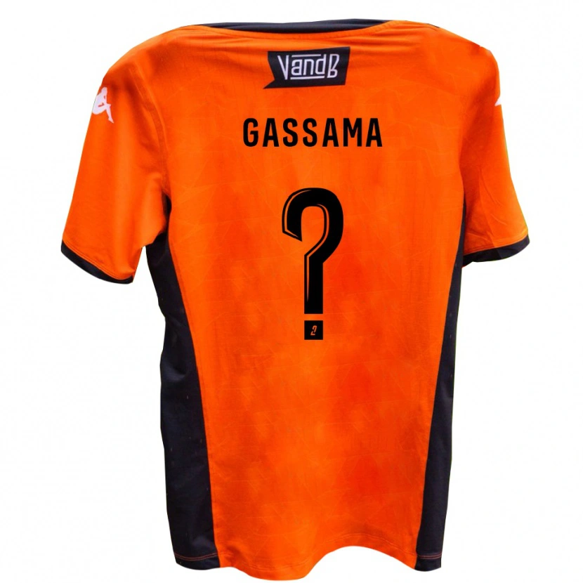 Danxen Homme Maillot Jeriba Gassama #0 Blanc Noir Tenues Extérieur 2025/26 T-Shirt