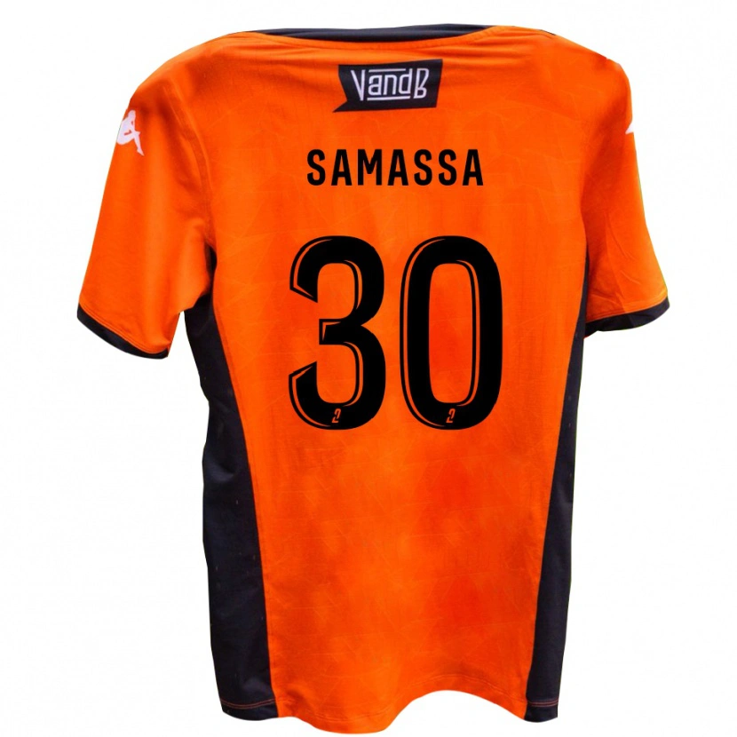 Danxen Homme Maillot Mamadou Samassa #30 Blanc Noir Tenues Extérieur 2025/26 T-Shirt