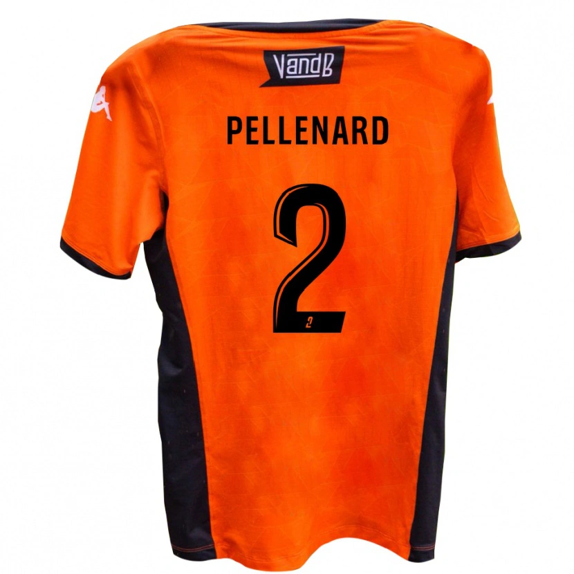 Danxen Homme Maillot Théo Pellenard #2 Blanc Noir Tenues Extérieur 2025/26 T-Shirt