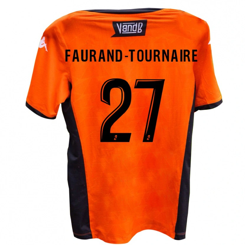 Danxen Homme Maillot Aymeric Faurand-Tournaire #27 Blanc Noir Tenues Extérieur 2025/26 T-Shirt