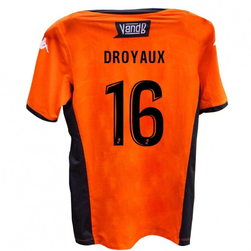 Danxen Homme Maillot Lucas Droyaux #16 Blanc Noir Tenues Extérieur 2025/26 T-Shirt