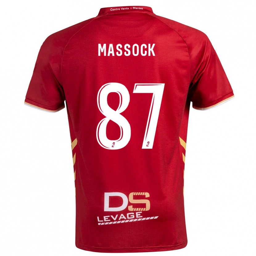 Danxen Homme Maillot Théna Massock #87 Bourgogne Or Tenues Extérieur 2025/26 T-Shirt