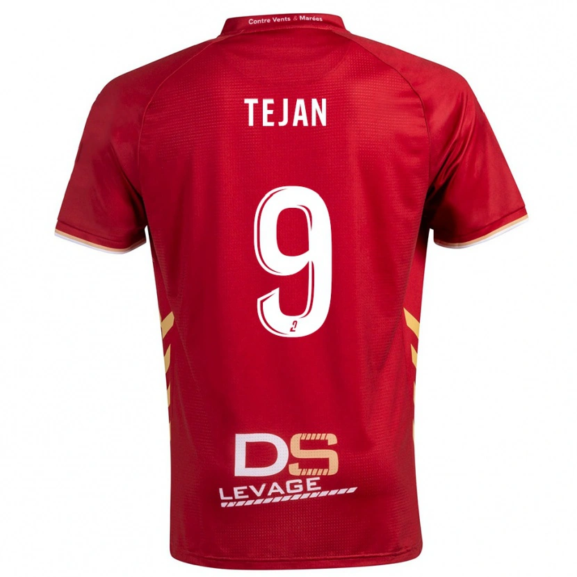 Danxen Homme Maillot Kay Tejan #9 Bourgogne Or Tenues Extérieur 2025/26 T-Shirt