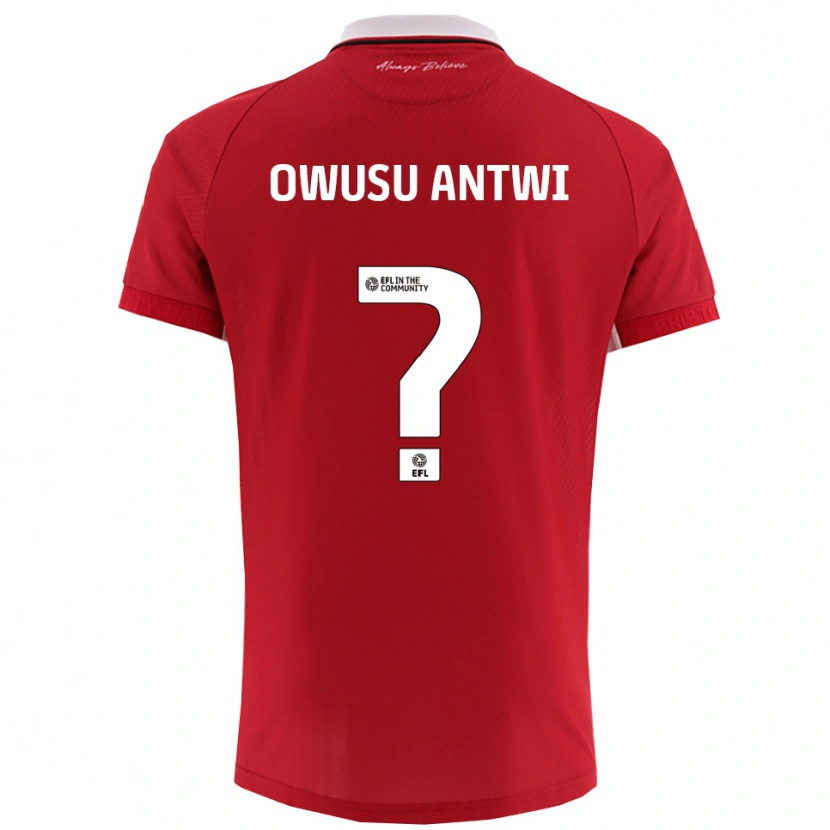 Danxen Femme Maillot Filbert Owusu-Antwi #0 Blanc Rouge Tenues Domicile 2025/26 T-Shirt