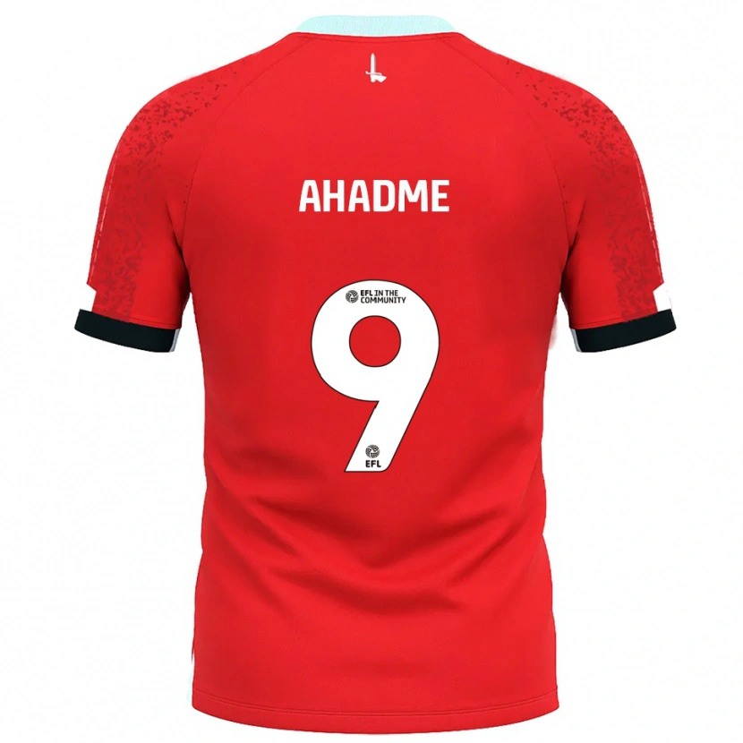 Danxen Femme Maillot Gassan Ahadme #9 Rouge Blanc Tenues Domicile 2025/26 T-Shirt