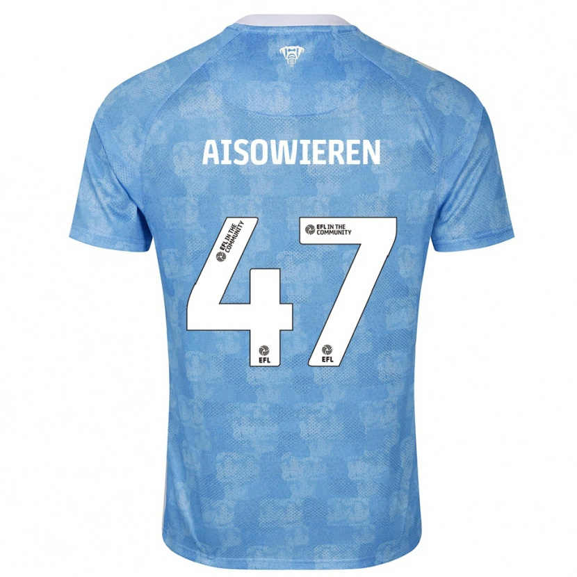 Danxen Femme Maillot Evan Eghosa Aisowieren #47 Bleu Ciel Blanc Tenues Domicile 2025/26 T-Shirt