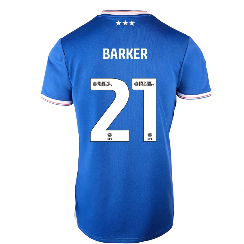 Danxen Femme Maillot Maisy Barker #21 Bleu Blanc Tenues Domicile 2025/26 T-Shirt