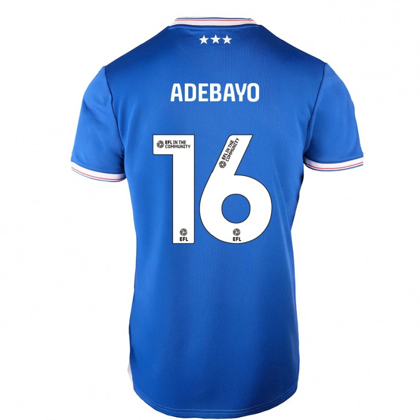 Danxen Femme Maillot Afi Adebayo #16 Bleu Blanc Tenues Domicile 2025/26 T-Shirt