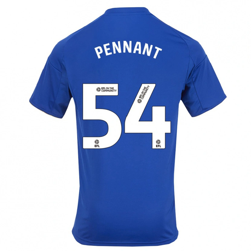 Danxen Femme Maillot Kian Pennant #54 Bleu Or Tenues Domicile 2025/26 T-Shirt