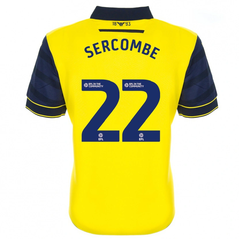 Danxen Femme Maillot Paris Sercombe #22 Jaune Marine Tenues Domicile 2025/26 T-Shirt