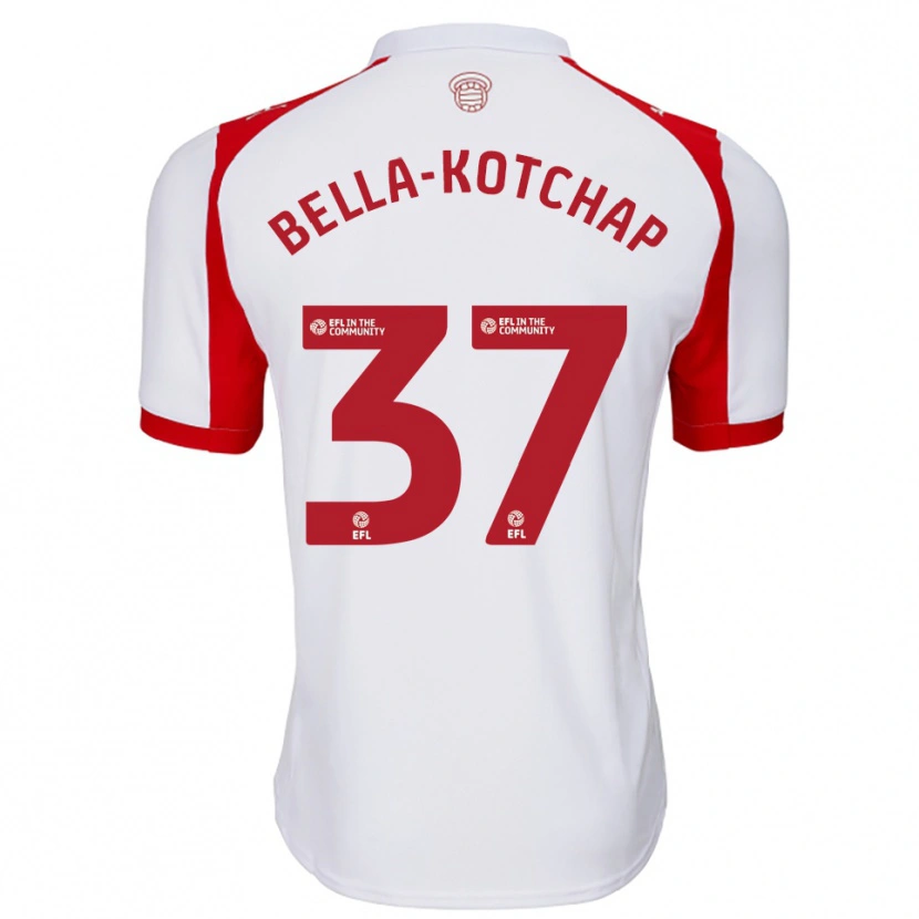 Danxen Femme Maillot Armel Bella-Kotchap #37 Blanc Rouge Tenues Domicile 2025/26 T-Shirt