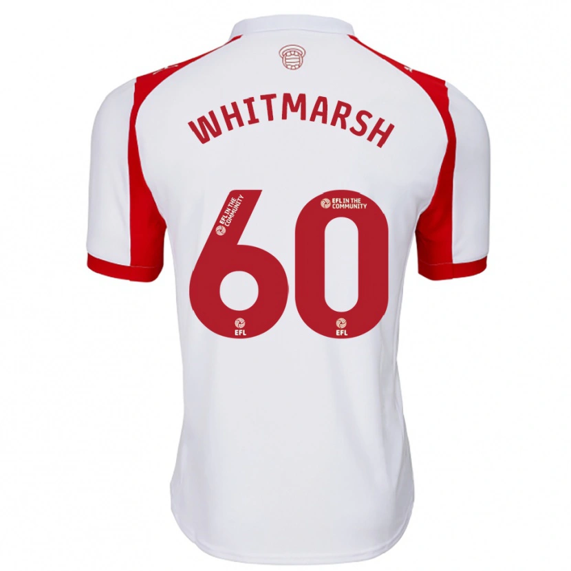 Danxen Femme Maillot Joe O'brien-Whitmarsh #60 Blanc Rouge Tenues Domicile 2025/26 T-Shirt