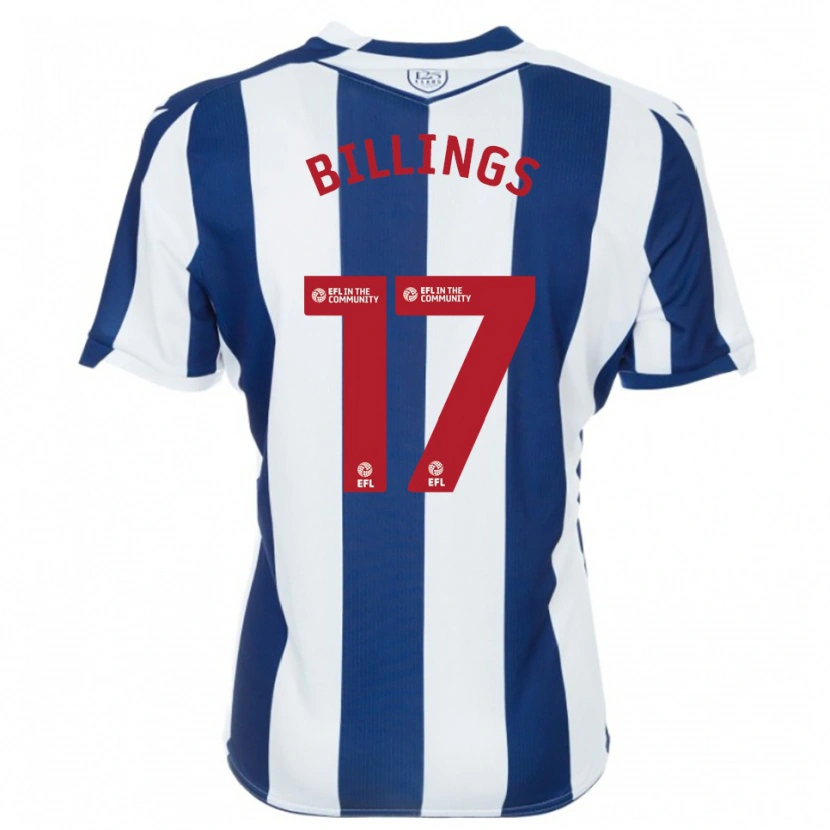 Danxen Femme Maillot Frazer Billings #17 Marine Blanc Tenues Domicile 2025/26 T-Shirt