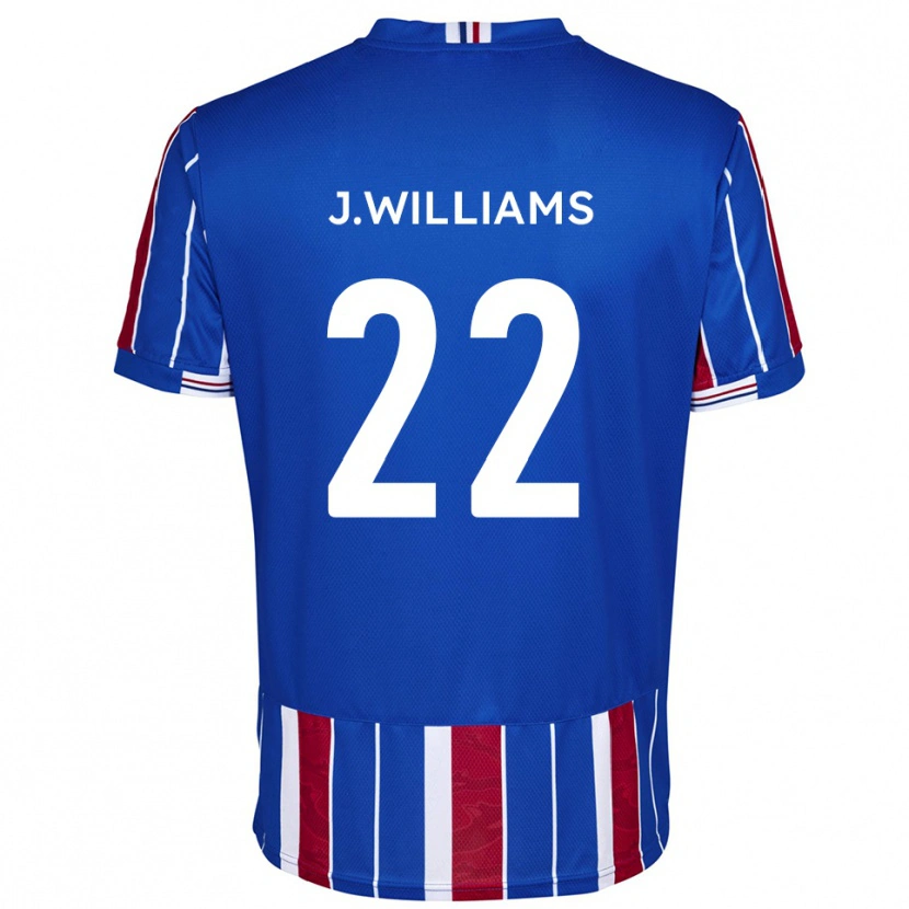 Danxen Femme Maillot Josh Williams #22 Bleu Rouge Blanc Tenues Domicile 2025/26 T-Shirt