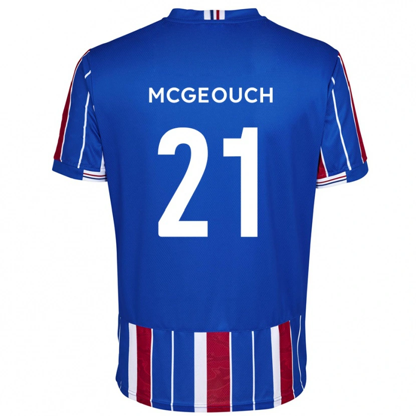 Danxen Femme Maillot Dylan Mcgeouch #21 Bleu Rouge Blanc Tenues Domicile 2025/26 T-Shirt