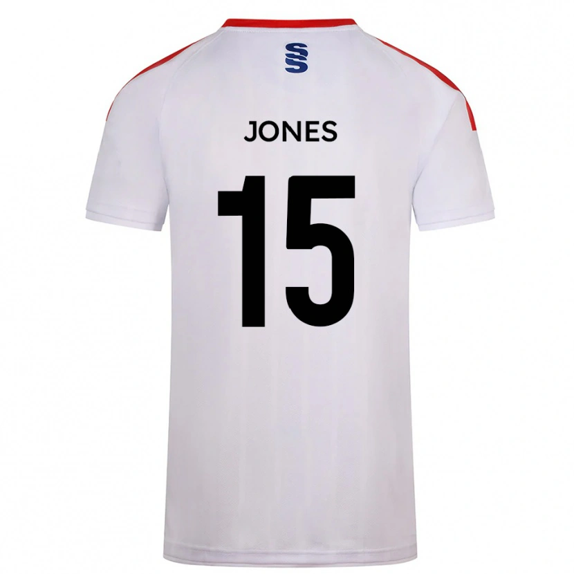 Danxen Femme Maillot Kieran Jones #15 Blanc Marine Tenues Domicile 2025/26 T-Shirt
