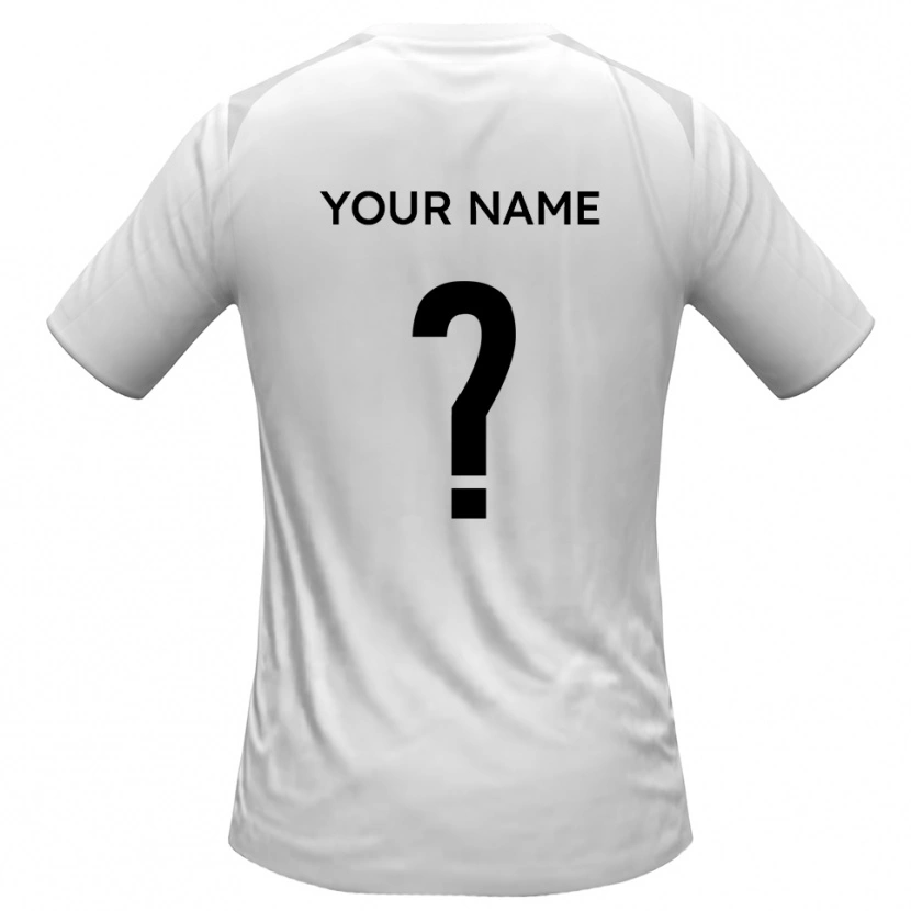 Danxen Femme Maillot Votre Nom #0 Blanc Gris Tenues Domicile 2025/26 T-Shirt