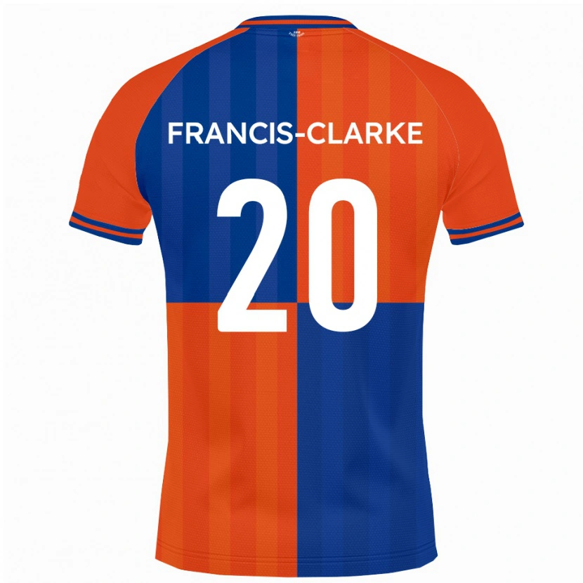 Danxen Femme Maillot Aidan Francis-Clarke #20 Orange Bleu Royal Tenues Domicile 2025/26 T-Shirt