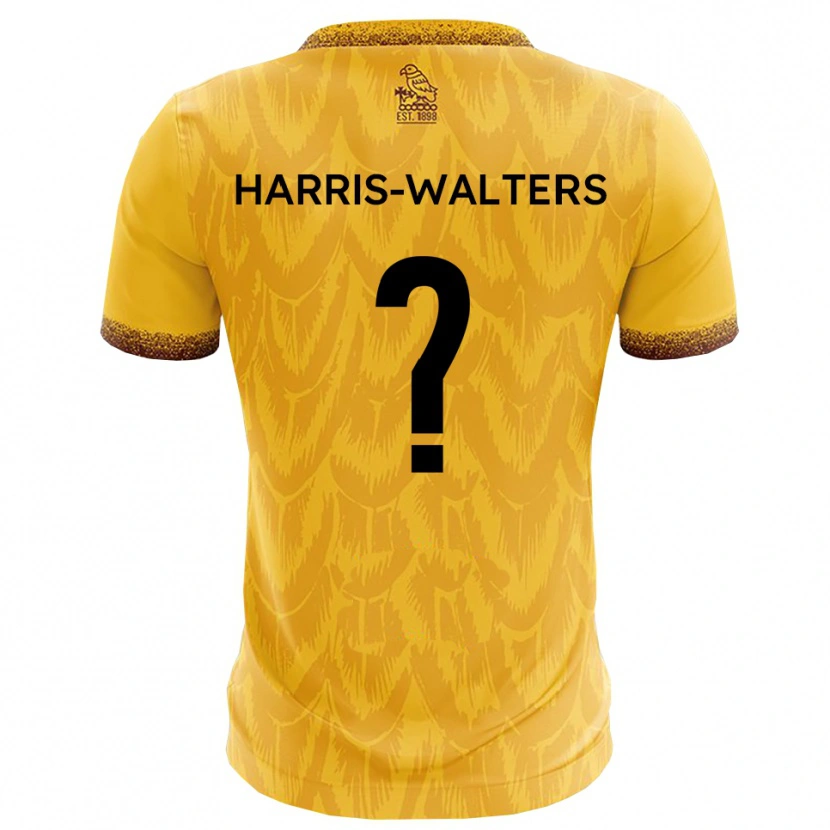 Danxen Femme Maillot Ilanna Harris-Walters #0 Jaune Marron Tenues Domicile 2025/26 T-Shirt