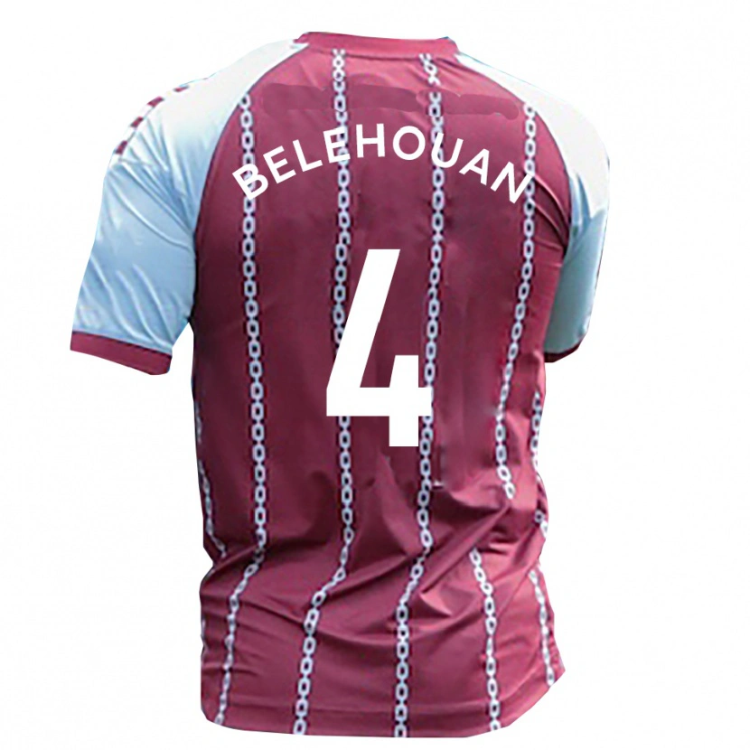 Danxen Femme Maillot Jean Belehouan #4 Bleu Ciel Rouille Rouge Tenues Domicile 2025/26 T-Shirt