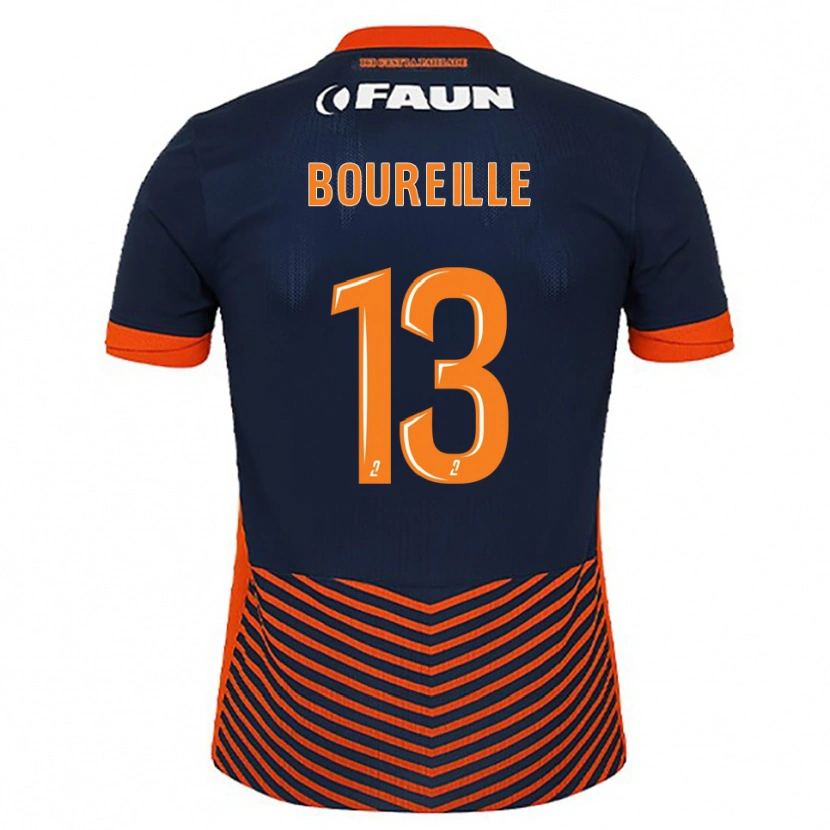 Danxen Femme Maillot Celeste Boureille #13 Bleu Nuit Orange Tenues Domicile 2025/26 T-Shirt