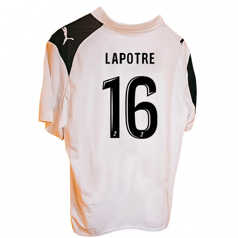 Danxen Femme Maillot Gabriel Lapôtre #16 Noir Blanc Tenues Domicile 2025/26 T-Shirt