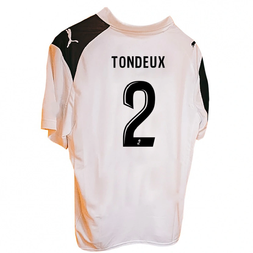 Danxen Femme Maillot Ewen Tondeux #2 Noir Blanc Tenues Domicile 2025/26 T-Shirt