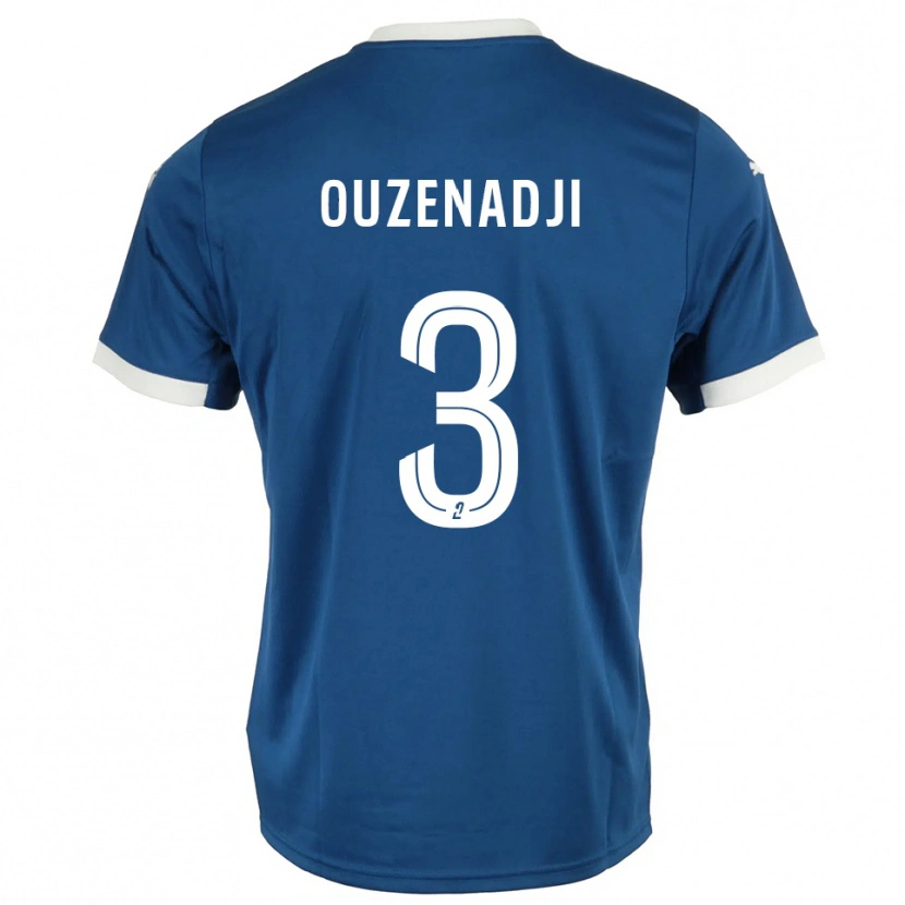 Danxen Femme Maillot Anis Ouzenadji #3 Bleu Blanc Tenues Domicile 2025/26 T-Shirt