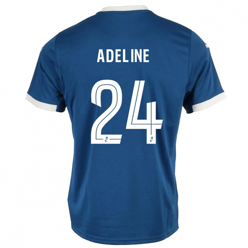 Danxen Femme Maillot Martin Adeline #24 Bleu Blanc Tenues Domicile 2025/26 T-Shirt