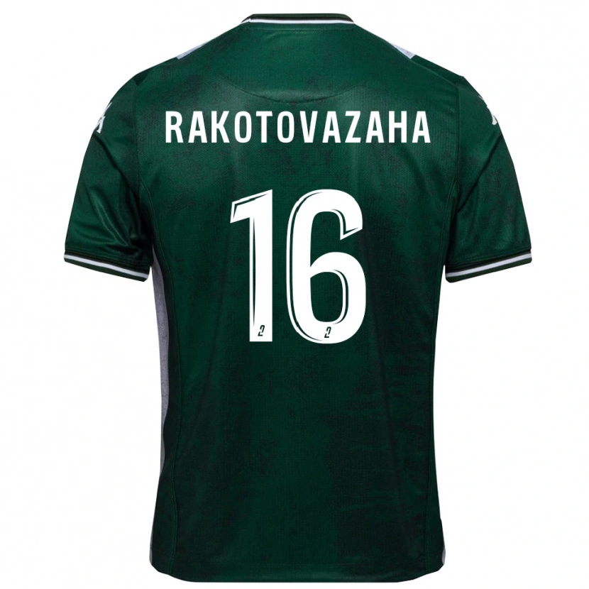 Danxen Femme Maillot Allan Rakotovazaha #16 Vert Blanc Tenues Domicile 2025/26 T-Shirt