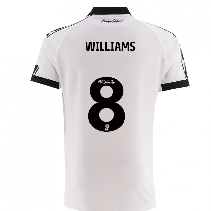 Danxen Femme Maillot Joe Williams #8 Noir Blanc Tenues Extérieur 2025/26 T-Shirt
