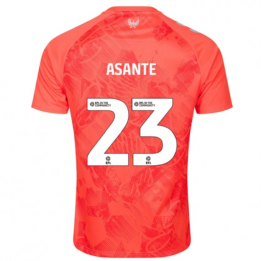 Danxen Femme Maillot Brandon Thomas-Asante #23 Orange Blanc Tenues Extérieur 2025/26 T-Shirt
