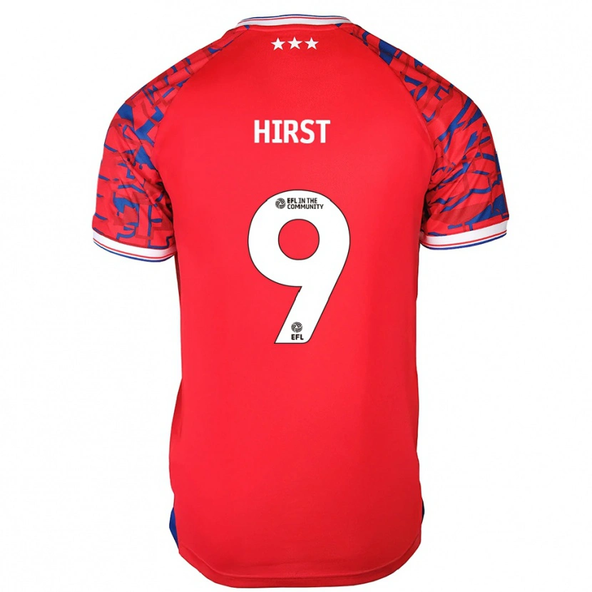 Danxen Femme Maillot George Hirst #9 Rouge Bleu Tenues Extérieur 2025/26 T-Shirt
